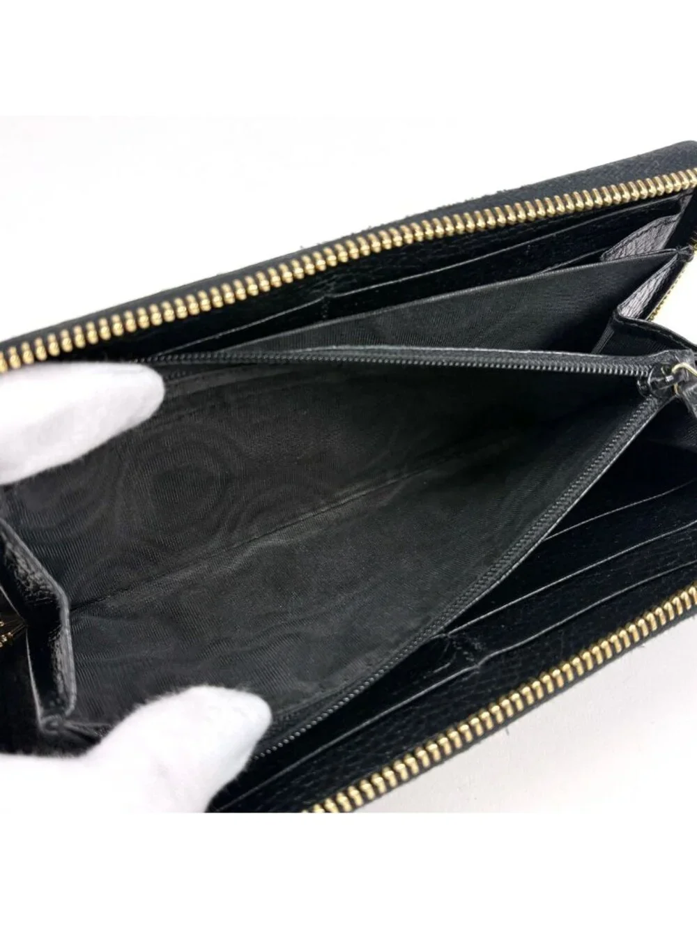 Gucci Wallet GG Marmont Beige Black